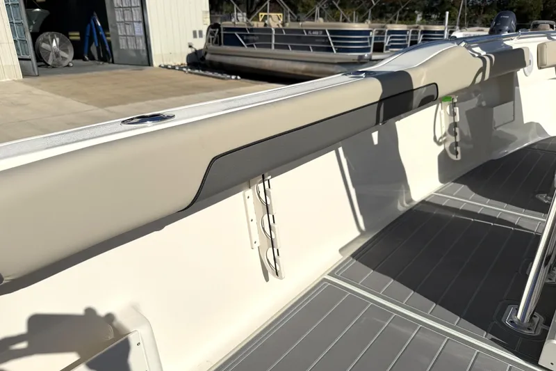 Slide: The Image of 2025 Key West 239 FS boat interior with sleek design and modern features. - 51