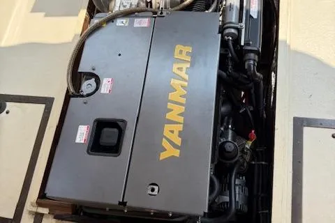 Slide: The Image of Yanmar engine in a 2005 Custom Gannon & Benjamin boat. - 26