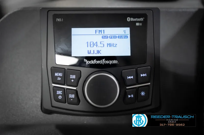 Slide: The Image of Rockford Fosgate PMX-1 stereo system in 2026 Bennington 20 SL boat. - 35