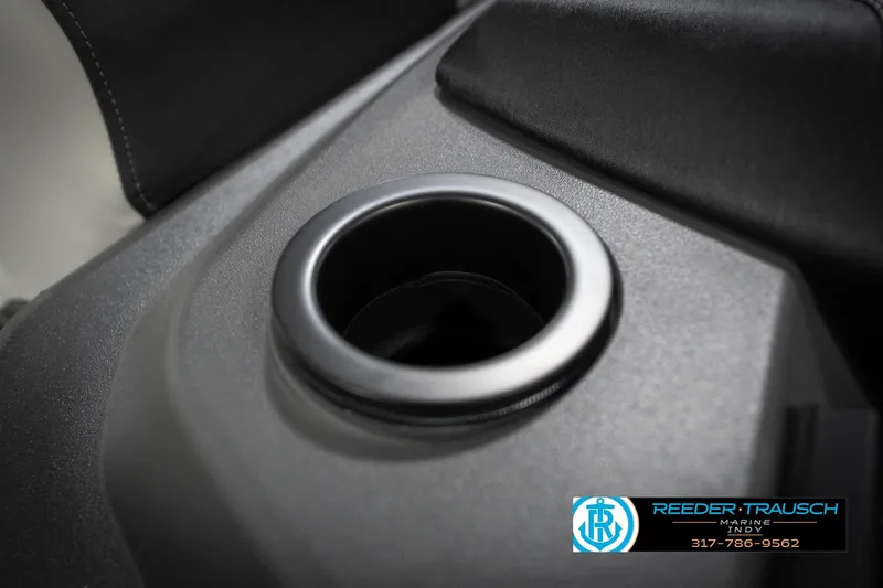Slide: The Image of Close-up of a cup holder in a 2026 Bennington 20 SL boat. - 46