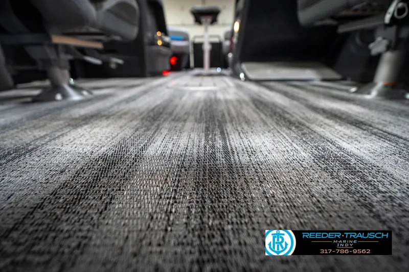 Slide: The Image of Luxurious seating on 2026 Bennington 22 MFB pontoon boat with ambient lighting. - 47
