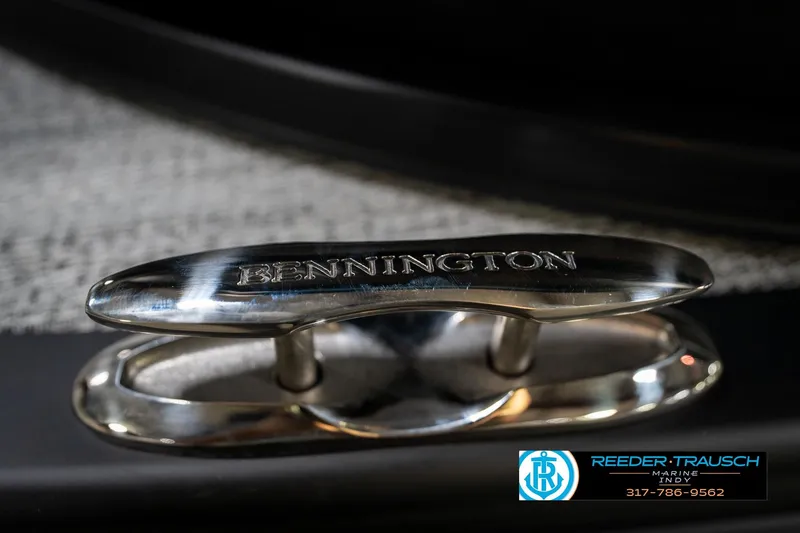 Slide: The Image of Interior view of 2026 Bennington 22 MFB boat, showcasing sleek flooring design. - 53