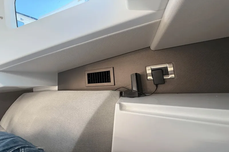 Slide: The Image of Control panel of 2024 Galeon 325 GTO with switches and indicators. - 38