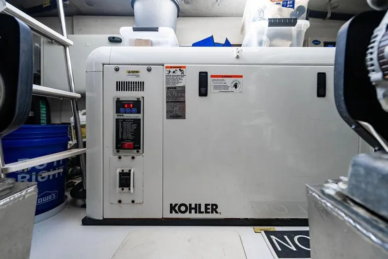 Slide: The Image of Engine room of 2015 Azimut Fly 50 yacht featuring Kohler generator. - 125