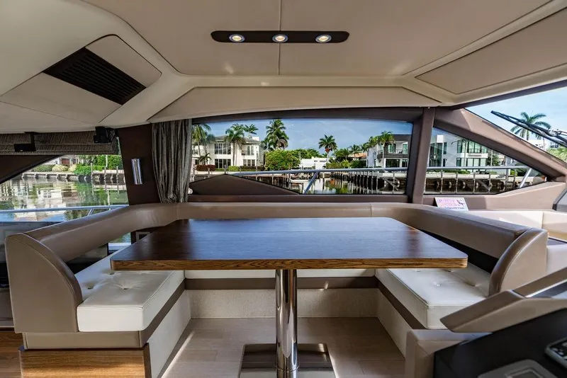 Slide: The Image of Luxurious interior of 2015 Azimut Fly 50 yacht with waterfront view. - 91