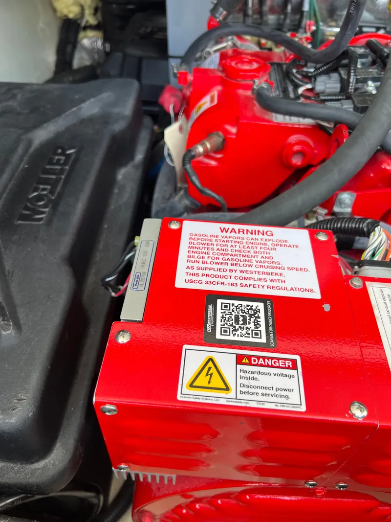 Slide: The Image of Luxurious cabin interior of 2022 Regal 36GC yacht with cozy bed and modern design. - 22