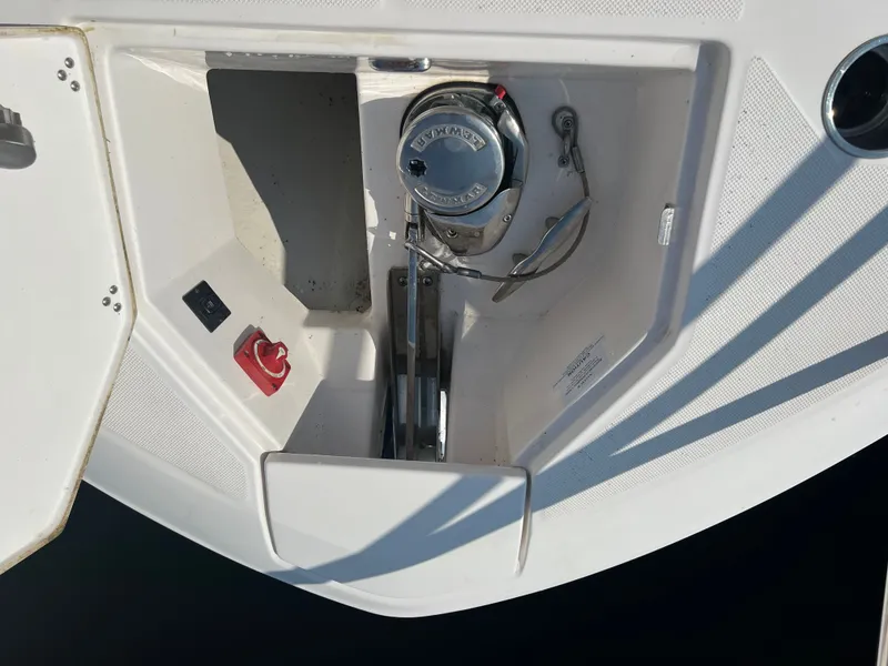 Slide: The Image of Luxurious interior of 2022 Regal 36GC yacht with white seating and modern design. - 25