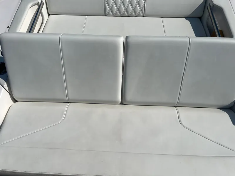 Slide: The Image of Modern bathroom in 2022 Regal 36GC yacht with sleek sink and wooden accents. - 26