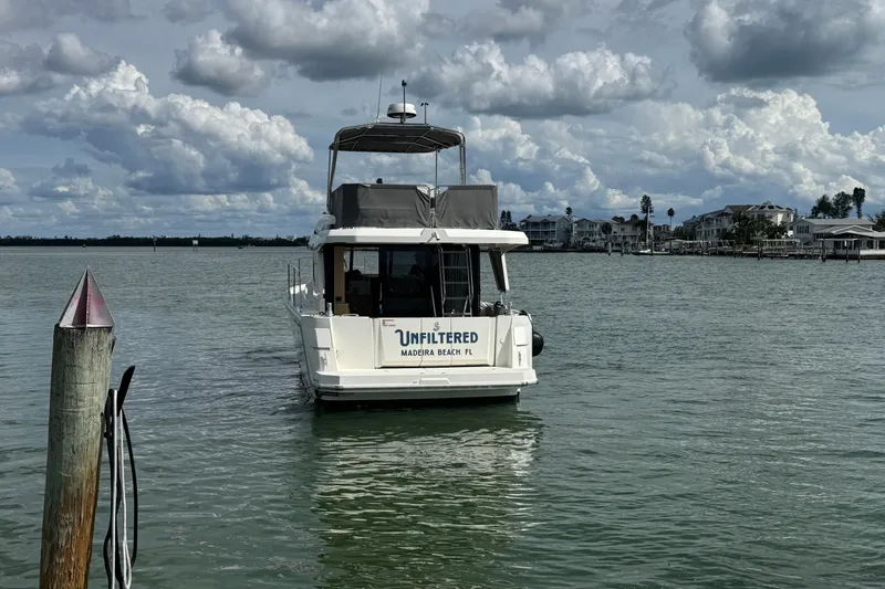 Slide: The Image of 2023 Beneteau Swift Trawler 35 on water near Madeira Beach, Florida. - 7
