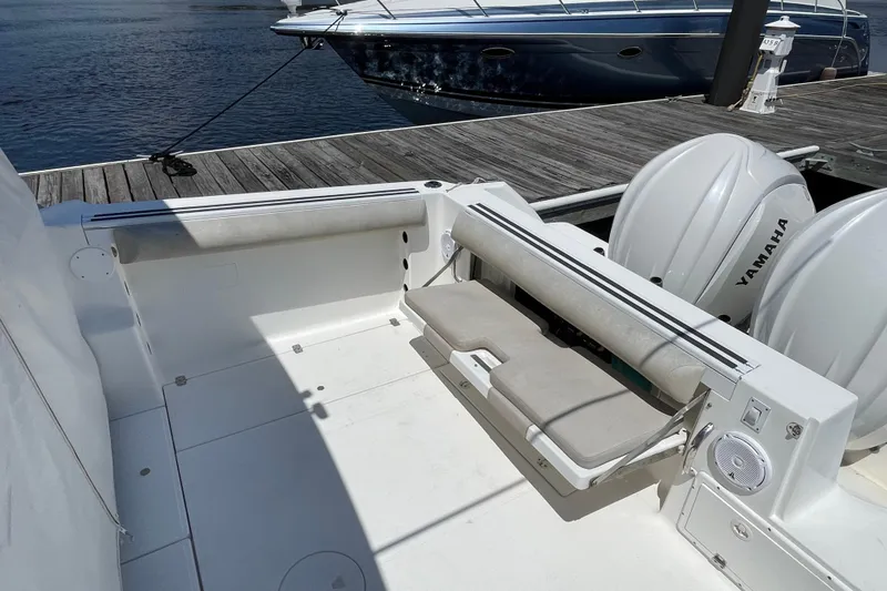 Slide: The Image of 2002 Wellcraft 290 Coastal boat bathroom interior with toilet and sink. - 27