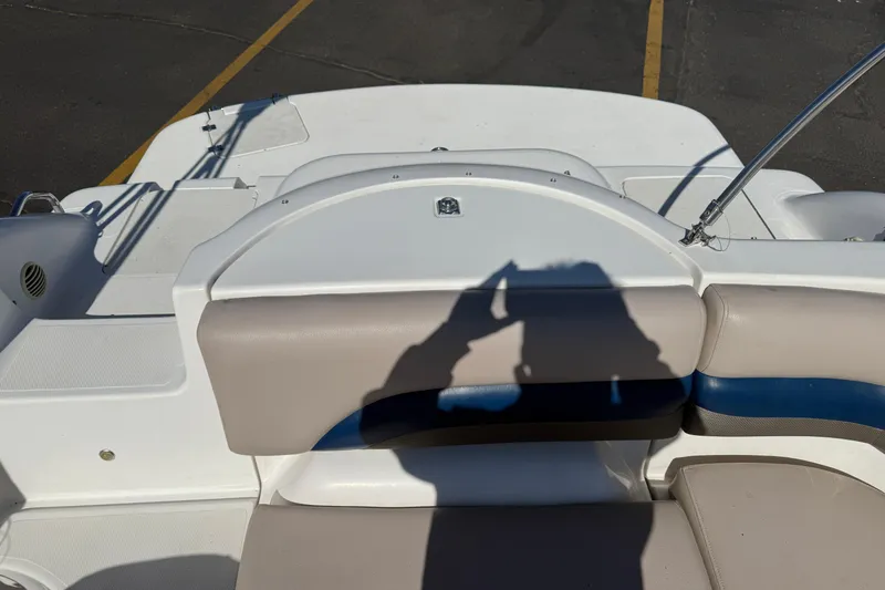 Slide: The Image of Interior of a 2013 Hurricane 188 boat with seating and shadow. - 20