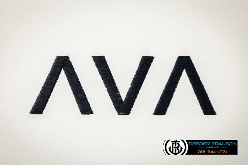 Slide: The Image of 2026 Avalon LSZ VRB logo on white background, Reeder-Trausch Marine branding. - 45