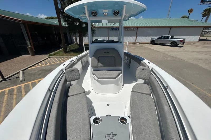 Slide: The Image of 2021 Sea Pro 239 Center Console boat with spacious seating and modern design. - 17