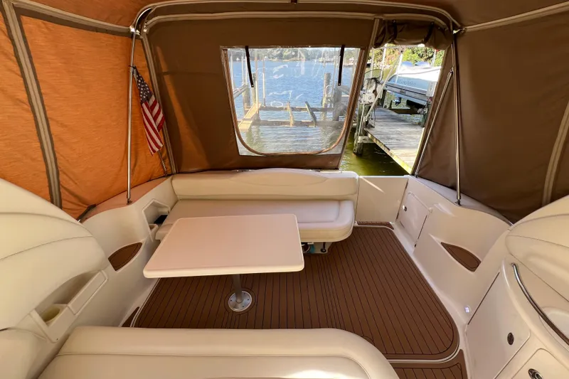 Slide: The Image of 2002 Sea Ray 360 Sundancer Cockpit - 4