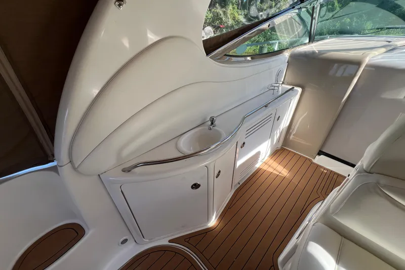 Slide: The Image of 2002 Sea Ray 360 Sundancer Port side Wet Bar - 5