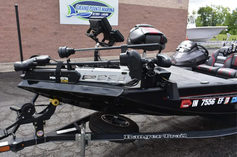 Slide: The Image of 2021 Ranger RT188C fishing boat with Minn Kota Ultrex motor at Grand Pointe Marina. - 7