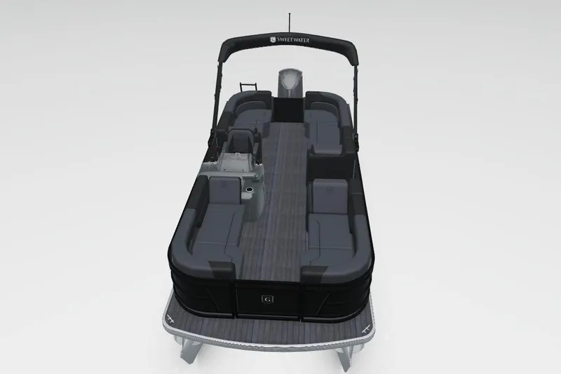 Slide: The Image of 2026 Godfrey SWEETWATER 2286 SB pontoon boat with sleek design and spacious seating. - 48