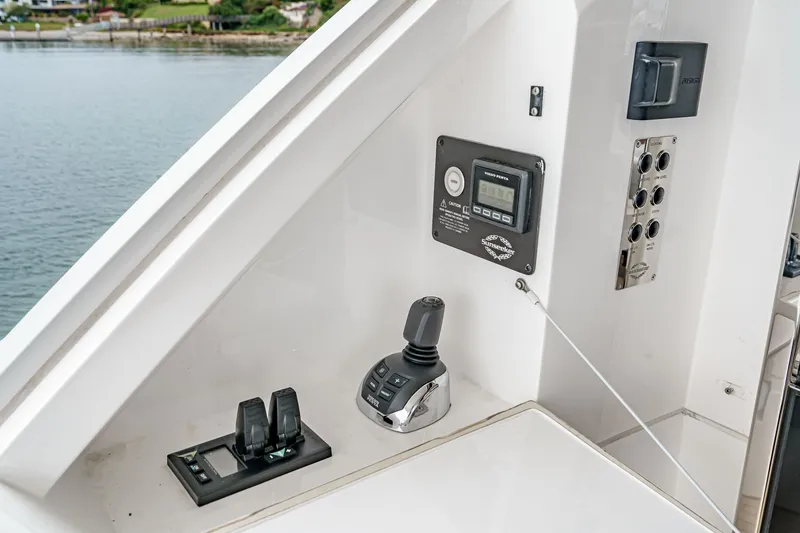 Slide: The Image of Control panel of 2021 Sunseeker Manhattan 55 yacht, featuring modern navigation equipment. - 41