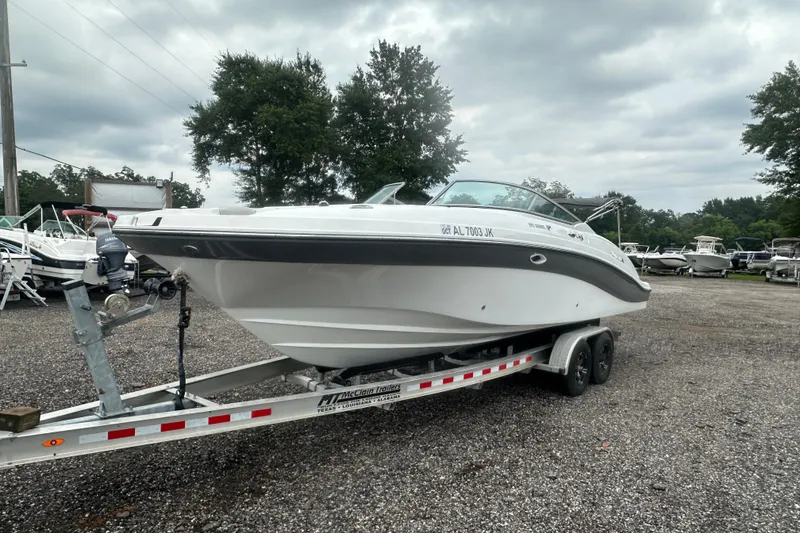 Slide: The Image of 2023 Hurricane SD 2690 OB boat on trailer in outdoor lot. - 35