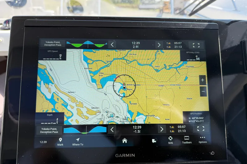 Slide: The Image of Garmin device screen on 2024 Jeanneau NC Weekender 795 Series 2 boat. - 24