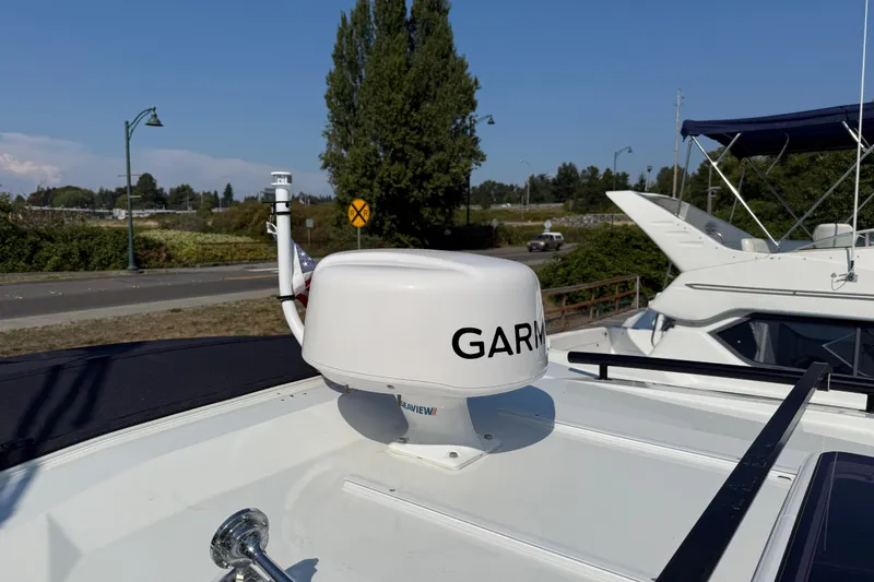 Slide: The Image of Propane tank setup on 2024 Jeanneau NC Weekender 795 Series 2 boat. - 29