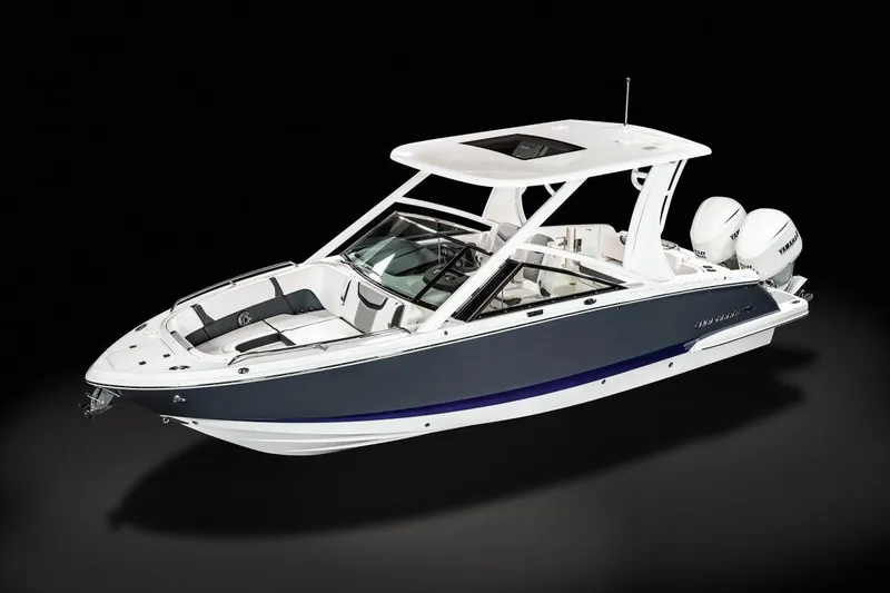 Slide: The Image of Manufacturer Provided Image: 2020 Chaparral 280 OSX boat with dual outboard engines on display. - 41