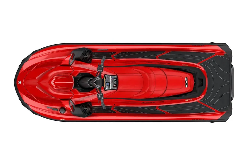 Slide: The Image of Manufacturer Provided Image: 2026 Yamaha WaveRunner GP SVHO, red and black design, rear view. - 10