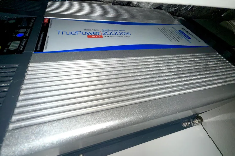 Slide: The Image of TruePower 2000ms inverter in 2023 Parker 2820 XLD Sport Cabin boat. - 64