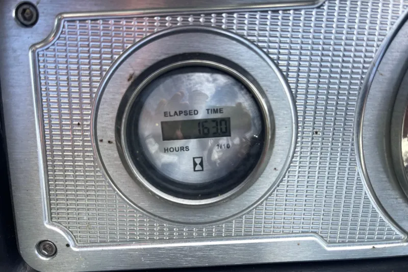 Slide: The Image of Elapsed time gauge on 2020 Crest 250 Caribbean boat, showing 1630 hours. - 18