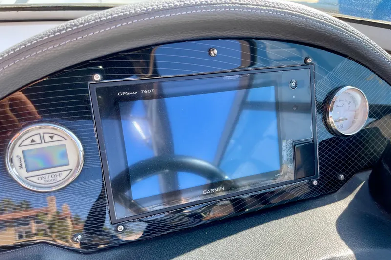 Slide: The Image of Dashboard of 2016 Regal 23 OBX boat with Garmin GPSMAP 7607 display. - 20