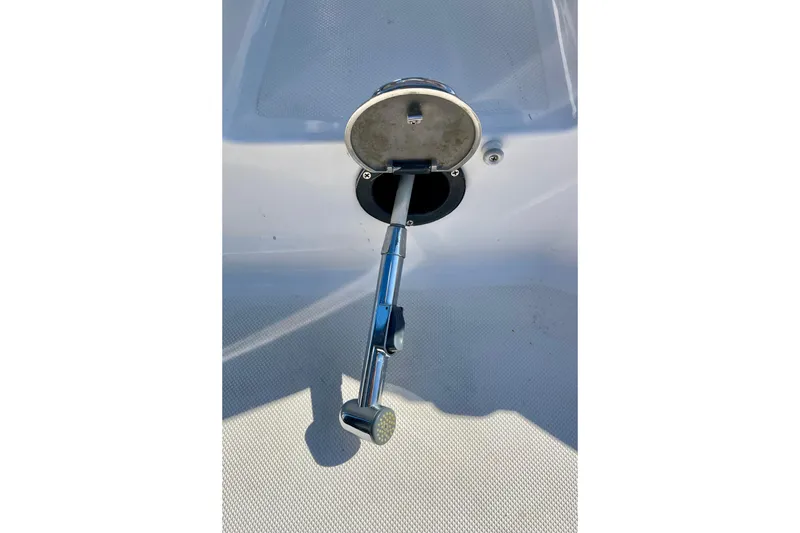 Slide: The Image of Deck shower on a 2016 Regal 23 OBX boat, chrome finish. - 51