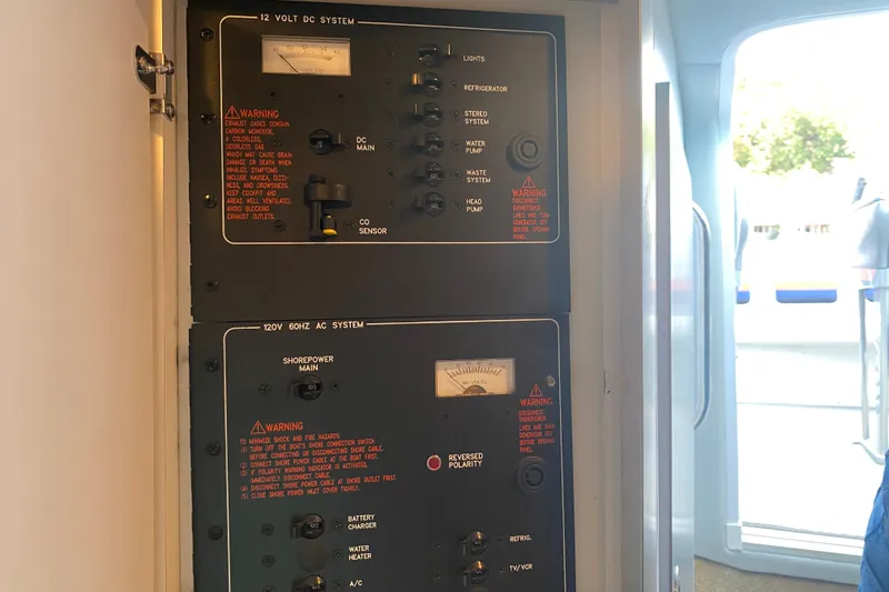 Slide: The Image of Electrical control panel on a 2008 Formula 382 FASTech boat. - 20