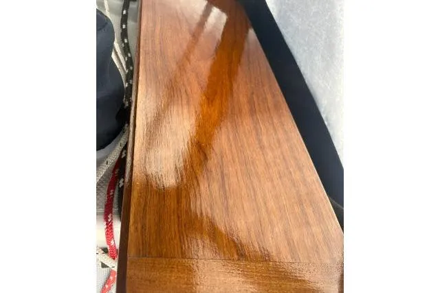 Slide: The Image of Polished wooden surface on a 2000 Catalina 34 Mk II sailboat interior. - 39
