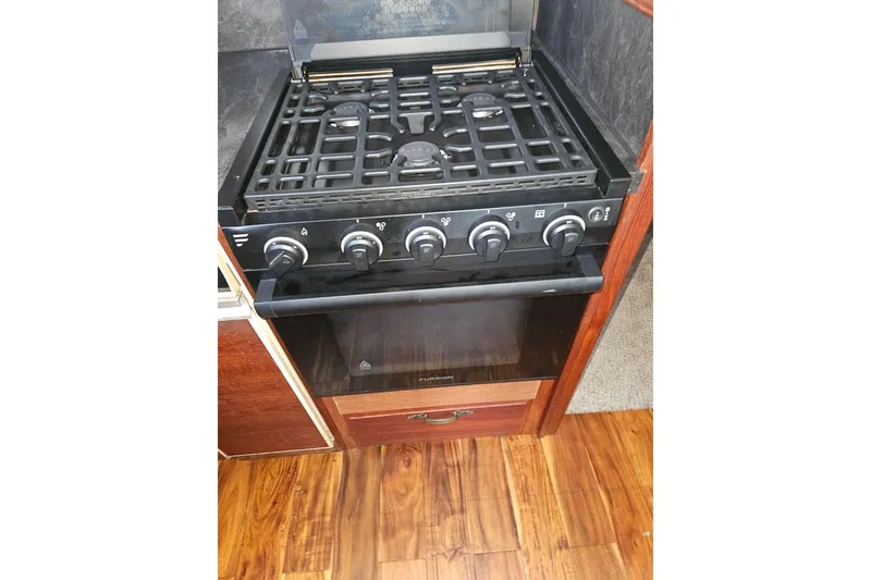 Slide: The Image of Stove and oven in 1981 Tollycraft 43 Motor Yacht kitchen area. - 20