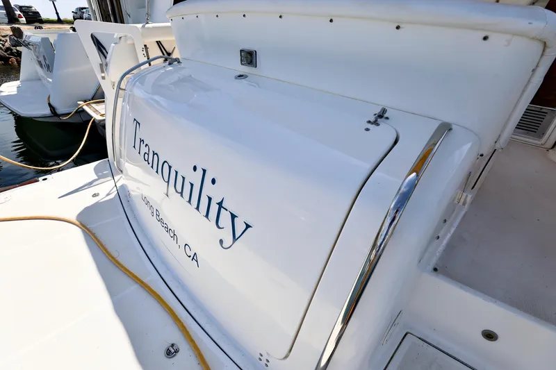 Slide: The Image of 2003 Tiara 4000 EXPRESS yacht named "Tranquility" docked in Long Beach, CA. - 16