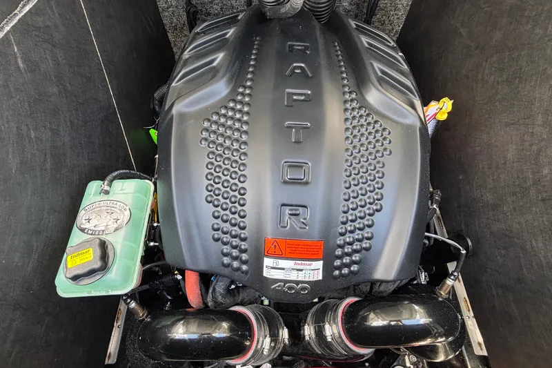 Slide: The Image of Engine compartment of 2026 MB B52 23 Alpha with Raptor 400 engine. - 24