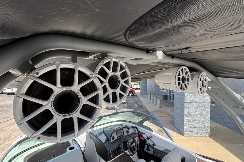 Slide: The Image of 2026 MB B52 23 Alpha boat with premium audio system and sleek interior design. - 26