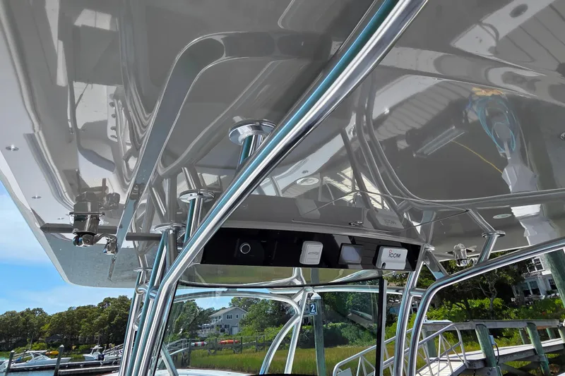 Slide: The Image of 2025 Valhalla Boatworks V-41, sleek design with polished metal and advanced electronics. - 24