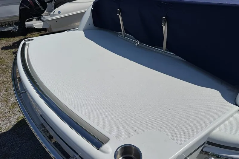 Slide: The Image of 2015 Formula 310 Bowrider boat with sunpad and stainless steel railings. - 33
