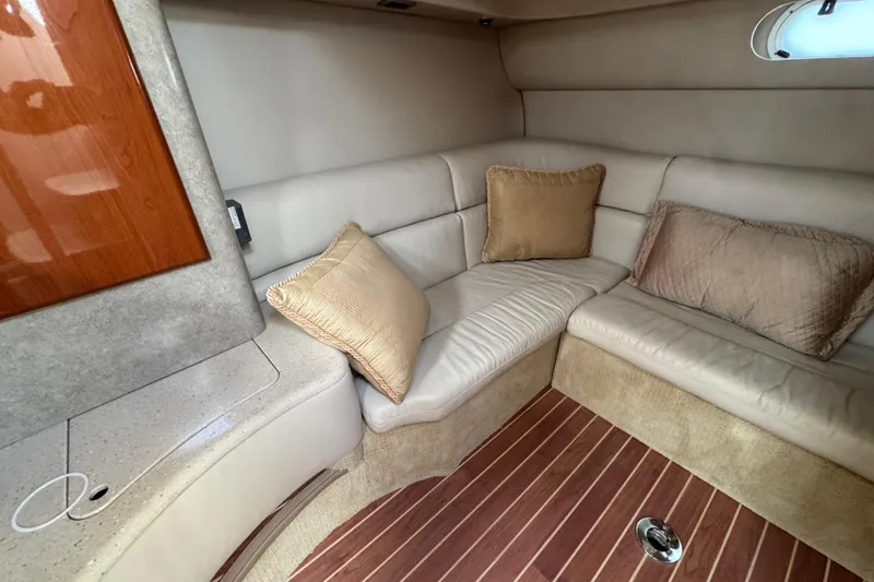 Slide: The Image of Luxurious interior of 2006 Formula 40 Performance Cruiser with plush seating and cushions. - 30
