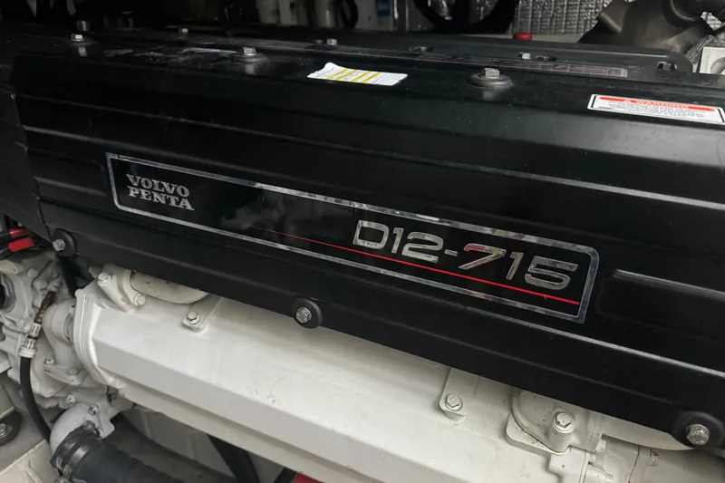 Slide: The Image of Volvo Penta D12-715 engine in 2006 Cruisers Yachts 560 Express. - 23