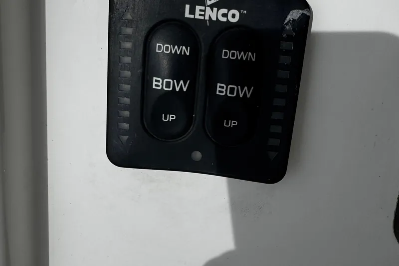 Slide: The Image of Lenco trim tab control on 2015 Regulator 28 Forward Seating boat. - 35