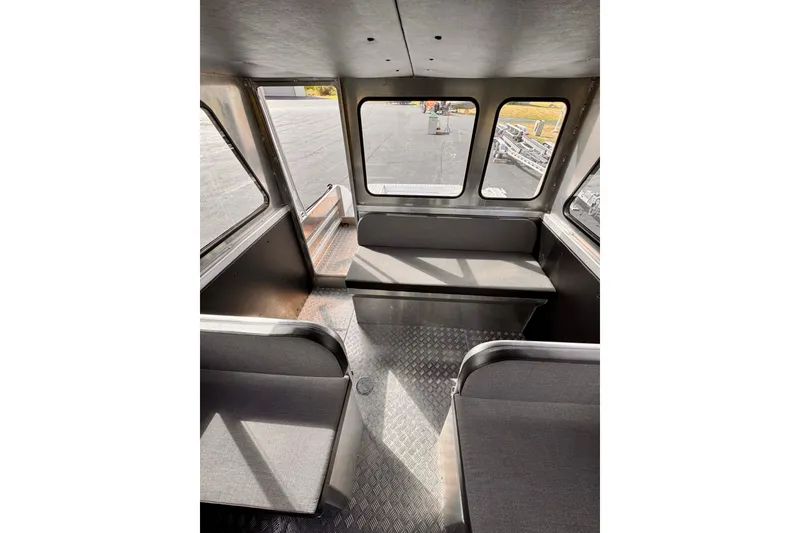 Slide: The Image of Interior of 2018 Stanley 27 Custom boat with seating and windows. - 6