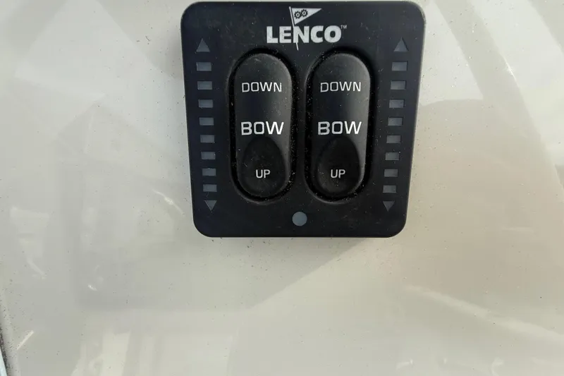 Slide: The Image of Lenco trim tab control panel on 2018 Key West 219 FS boat. - 35