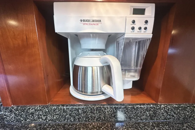 Slide: The Image of Black & Decker Spacemaker coffee maker in 2007 Cruisers Yachts 540 Express kitchen. - 33