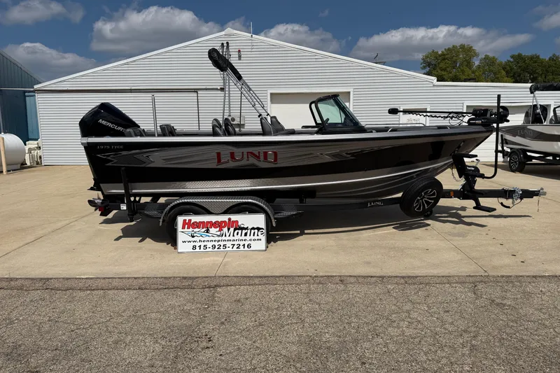 The Image of 2026 Lund 1975 Tyee boat on trailer at Hennepin Marine dealership. - 0