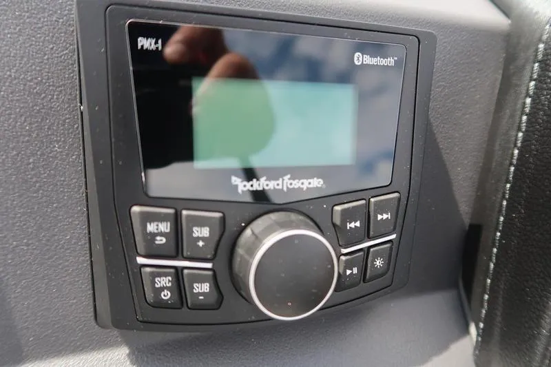 Slide: The Image of Luxury seating on 2026 Bennington S Quad Bench 22 SSR pontoon boat. - 15