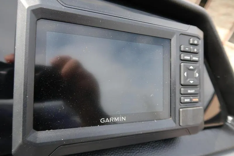 Slide: The Image of 2026 Bennington S Quad Bench 22 SSR storage compartment with sleek metal design. - 18