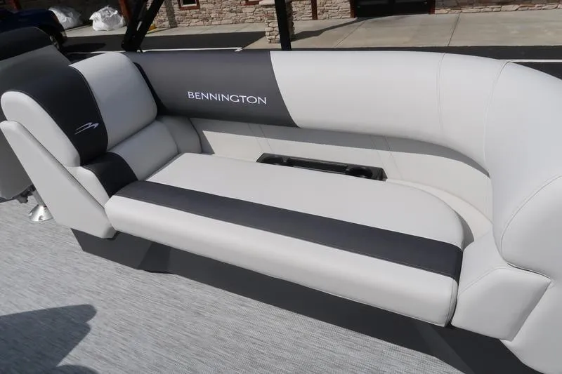 Slide: The Image of Garmin navigation system in 2026 Bennington S Quad Bench 22 SSR boat. - 23