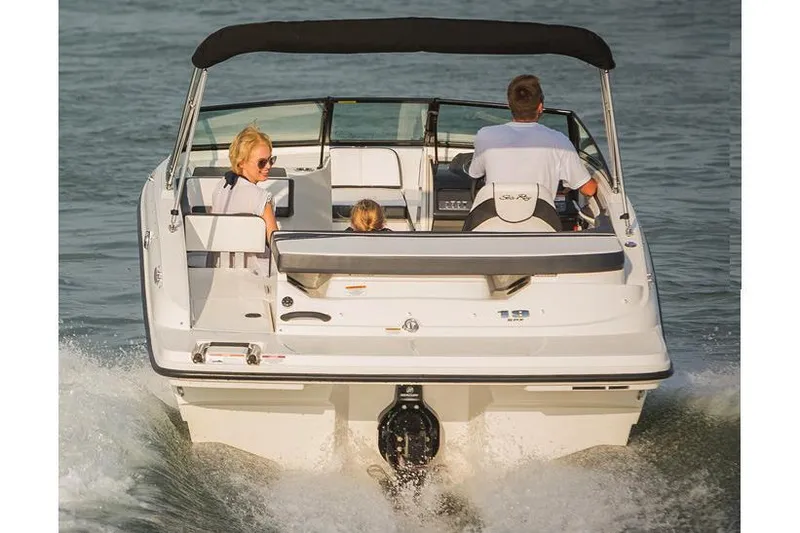 Slide: The Image of Manufacturer Provided Image: 2018 Sea Ray SPX 190 boat cruising with family on board. - 4